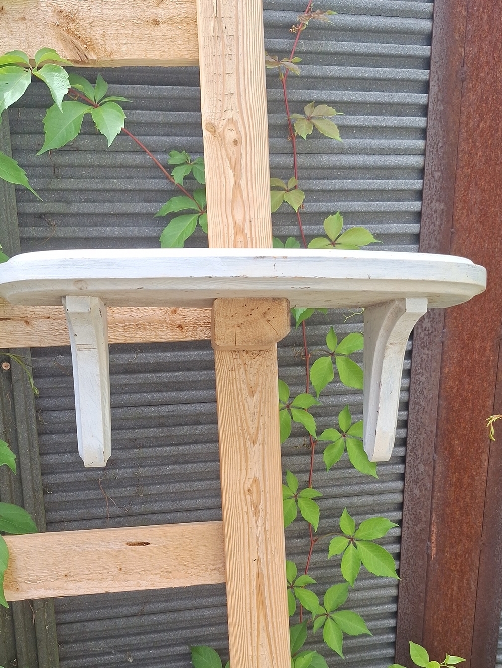 White Rustic Wall Shelf - Home Wall Decor